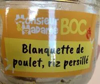 Mängden socker i Blanquette de poulet, riz persillé