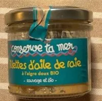 Mängden socker i Rillettes d’aile de raie à laigre doux bio