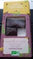 Mängden socker i Chocolat noir 66% coriandre courge