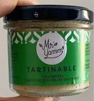 Mängden socker i Tartinable courgettes basilic et graines de tournesol