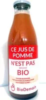 Mängden socker i Jus de pomme BioDemain