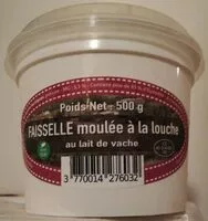 Mängden socker i FAISSELLE moulée à la louche au lait de vache