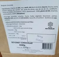 Mängden socker i Beignet chocolat noisette