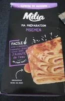 Mängden socker i Milia préparation Msemen