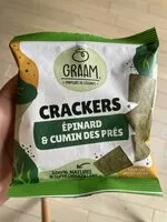 Mängden socker i Crackers épinard & cumin des prés