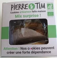 Mängden socker i Cookies Mix Surprise (1 caramel beurre salé, 1 chocolat au lait, 1 chocolat blanc, 1 chocolat noir fleur de sel, 1 trois fruits)