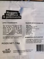 Mängden socker i Nuggets Végétaux et Gourmands