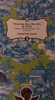Mängden socker i Chocolat noir bio 70% & Thym
