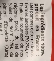 Mängden socker i La chips d'Aqui au piment d'espelette