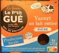 Mängden socker i Yaourt au lait entier sucré