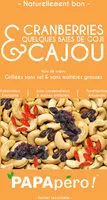Mängden socker i Noix de cajou & cranberries - Goji