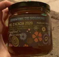 Mängden socker i Miel d’acacia 2020