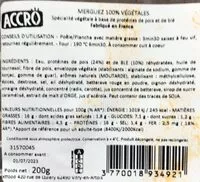 Mängden socker i Merguez 100% végétales