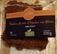 Mängden socker i Tenders de colin d'Alaska aux épices