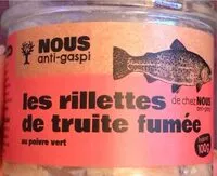 Mängden socker i Les rillettes de truite fumee