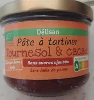 Mängden socker i Pâte à tartinet Tournesol & Cacao