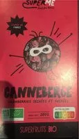 Mängden socker i Canneberge cranberries séchées et sucrees