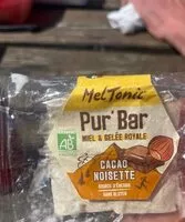 Mängden socker i Pur’Bar Cacao Noisette