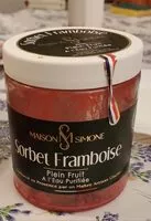 Mängden socker i Sorbet Framboise