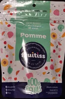 Mängden socker i Pomme lyophilisées