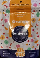 Mängden socker i Orange lyophilisées