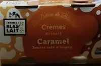 Mängden socker i Crème dessert caramel beurre salé