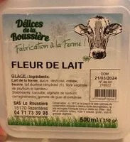 Mängden socker i Glace Fleur de lait