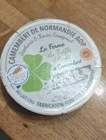 Mängden socker i Camembert de Normandie AOP Fermier