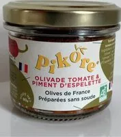 Mängden socker i Olivade à la tomate et au piment d’Espelette