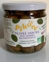 Mängden socker i Olives vertes aux herbes de Provence