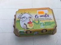 Mängden socker i 6 oeufs be poule élevées en plein air