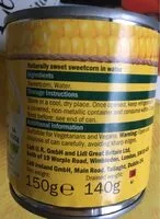 Mängden socker i Naturally sweet sweetcorn