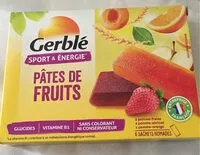 Mängden socker i Pates de fruits sport & énergie