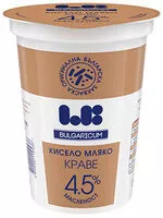 Mängden socker i Кисело краве мляко 4.5%