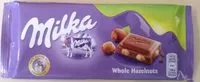 Mängden socker i Milka Whole Hazelnuts