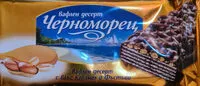 Mängden socker i Вафлен десерт Черноморец с вкус на карамел и фъстъци
