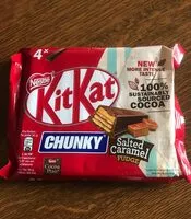 Mängden socker i Kit Kat Chunky salt caramel fudge