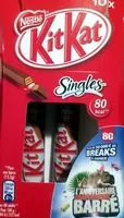 Socker och näringsämnen i Kit kat singles