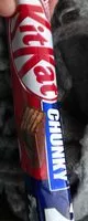 Mängden socker i KITKAT Chunky Duo Barre au chocolat au lait, 64g, unitaire
