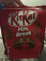 Mängden socker i KITKAT Mini Break Barres au chocolat au Lait