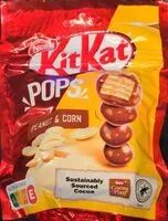Mängden socker i KitKat Pops Peanut et Corn