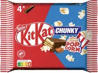 Mängden socker i KitKat chunky - salted caramel pop corn