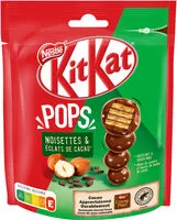 Mängden socker i Kitkat pops noisettes & éclats de cacao