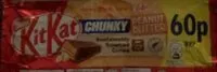 Mängden socker i Kit Kat chunky peanut butter