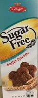 Mängden socker i Sugar free butter biscuits