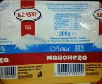 Mängden socker i Майонеза Краси лека