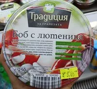 Mängden socker i Салата боб с лютеница