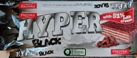 Mängden socker i Hyper Black - Kakaós bevonómasszával mártott, tejízű krémmel töltött ostyaszelet