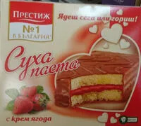 Mängden socker i Суха паста с крем ягода