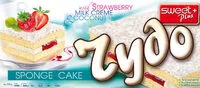 Mängden socker i RYDO SPONGE CAKE STRAWBERRY AND MILK CREME